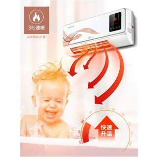 Maishiy devor elektr isitgichi suv oʻtkazmaydigan energiya tejaydigan 3-vites PTC seramika isitish konditsioneri qish uchun 220V