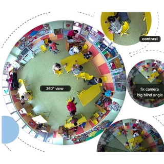 Miniatyura Wi-Fi CCTV kamerasi Panoramik koʻrinishga ega va ikki tomonlama ovozli aloqaga ega 360° IP kameralar, CCTV va uy xavfsizligi uchun 3MP video kameralar