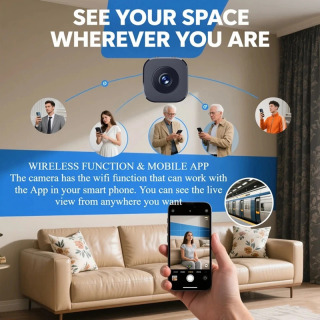 Xavfsizlik kamerasi 4K Mini toʻliq rangli tungi koʻrish monitori HD Wi-Fi suv oʻtkazmaydigan harakatni aniqlash qoʻriqchisi Smart