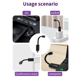 4K USB-камеры наблюдения Wi-Fi, мини-гибкий объектив, кабель с обнаружением движения, видеорегистратор, видеокамера для мониторинга безопасности