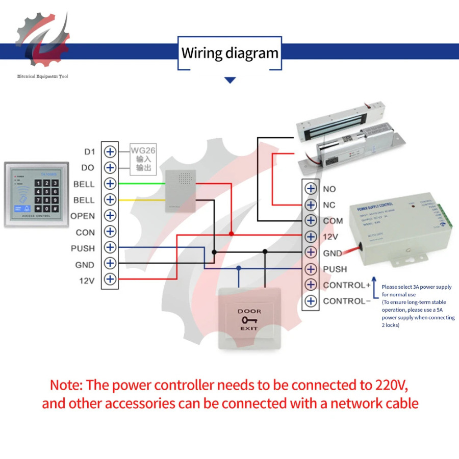 Φ к DC12V 3A Φ контроллер переключатель для Φ/система видеодомофона AC110-220V
