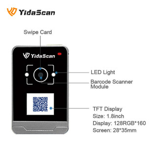AC700 QR kodni oʻqish moslamasi kirishni boshqarish NFC RFID tashqi IP65 suv oʻtkazmaydigan TCP/IP WiFi Bluetooth LAN orqali quvvat Wiegand turniketda