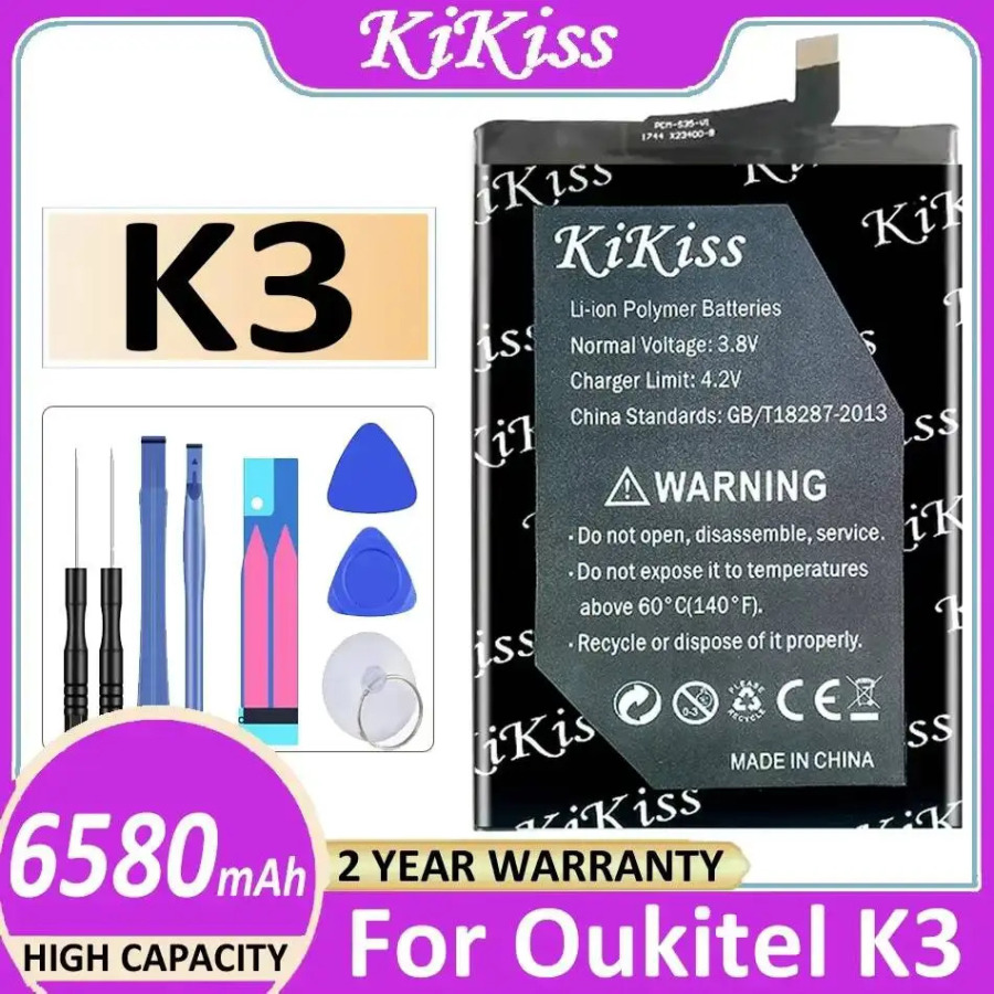Экологически чистая батарея для мобильного телефона 6580 мАч для Oukitel K3