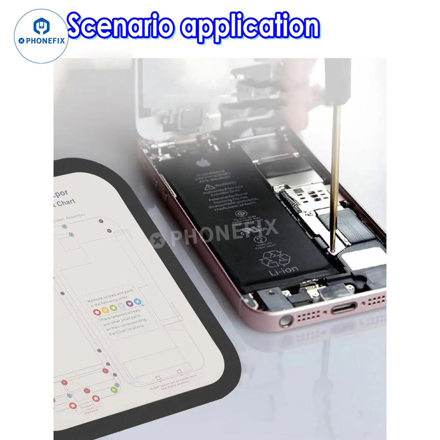 31 ta 1 ta yangi qismlar diagrammasi Magnit vintli matkap kartalari iPhone 6-15 Pro MAX uchun qoʻlda telefon qismlari jadvali Professional telefonni taʻmirlash asboblari