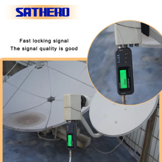 Искатель сигнала Sathero NEW SH-100HD DVB S2, цифровой портативный прибор для поиска спутников, измеритель для бесплатных спутниковых программ.