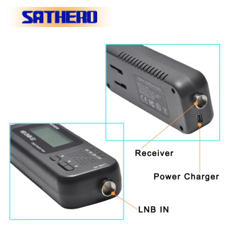 Искатель сигнала Sathero NEW SH-100HD DVB S2, цифровой портативный прибор для поиска спутников, измеритель для бесплатных спутниковых программ.