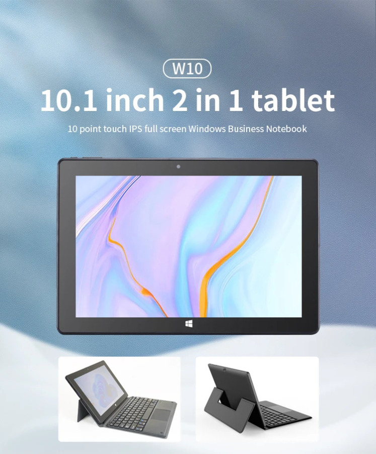 PIPO W10 Intel 4120 2 в 1 Четырехъядерный планшет 10,1 дюйма 1920*1200 IPS 6 ГБ ОЗУ 64 ГБ ПЗУ Двойные камеры Windows 10 WiFi 5 HDMI Мини-ПК