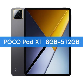 Планшет POCO Pad X1 11.2 дюйма, 3.2K, 144 Гц, дисплей с защитой зрения, Snapdragon 7 Gen 3, 8 ГБ ОЗУ, 512 ГБ памяти, 13 МП камера, быстрая зарядка 45 Вт, аккумулятор 8850 мАч БЕЛЫЙ Пакет 3