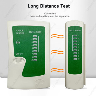 Тестер сетевого кабеля для LAN RJ45 RJ11 RJ12 CAT5 CAT6 CAT7 UTP Тест проводов Сетевой детектор телефонной линии Трекер Инструмент