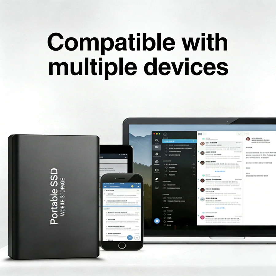 2TB tashqi qattiq holatdagi drayv portativ SSD USB 3.2 Gen2 Tez maʻlumotlarni uzatish muhim fayllarni xavfsiz saqlang