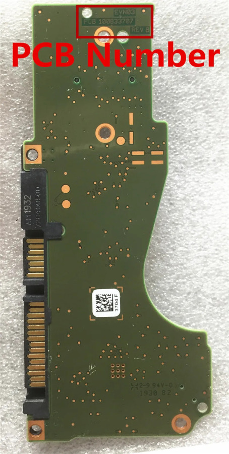 Запчасти для жестких дисков Seagate PCB Логическая плата печатная плата 100833707 REV B / 3704