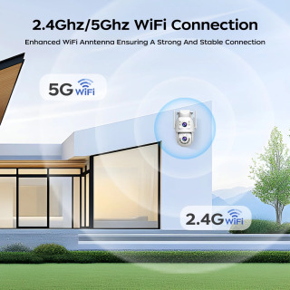 JOOAN 10-мегапиксельная 6-мегапиксельная PTZ Wifi Камера Наружная IP-камера с двумя объективами и двумя экранами AI Отслеживающая защита безопасности CCTV Камера видеонаблюдения