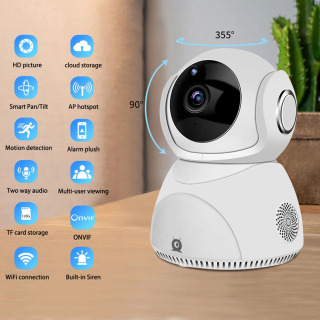 Беспроводная облачная IP-камера 3 Мп/5 МП Full HD для домашней системы безопасности, сетевая камера, Двухсторонняя аудиосвязь, удаленная P2P камера