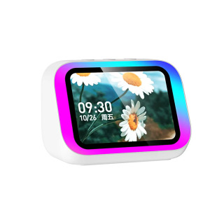 Smart Voice Assistant Portativ Bluetooth karnay Uygʻotuvchi soat qoʻlsiz musiqa ijrosi Uy ob-havo maʻlumoti БЕЛЫЙ