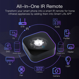 MOES Tuya ZigBee Smart IR masofadan boshqarish pulti Smart uy uchun universal infraqizil masofadan boshqarish pulti Alexa Google Home bilan ishlaydi