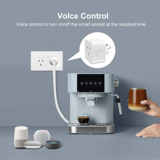 Matter Smart Plug AU Умная розетка Домашняя розетка Приложение Дистанционное управление 2,4G Wi-Fi Поддержка только Apple HomeKit Alexa Google Home