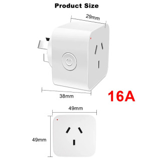 Matter Smart Plug AU Умная розетка Домашняя розетка Приложение Дистанционное управление 2,4G Wi-Fi Поддержка только Apple HomeKit Alexa Google Home