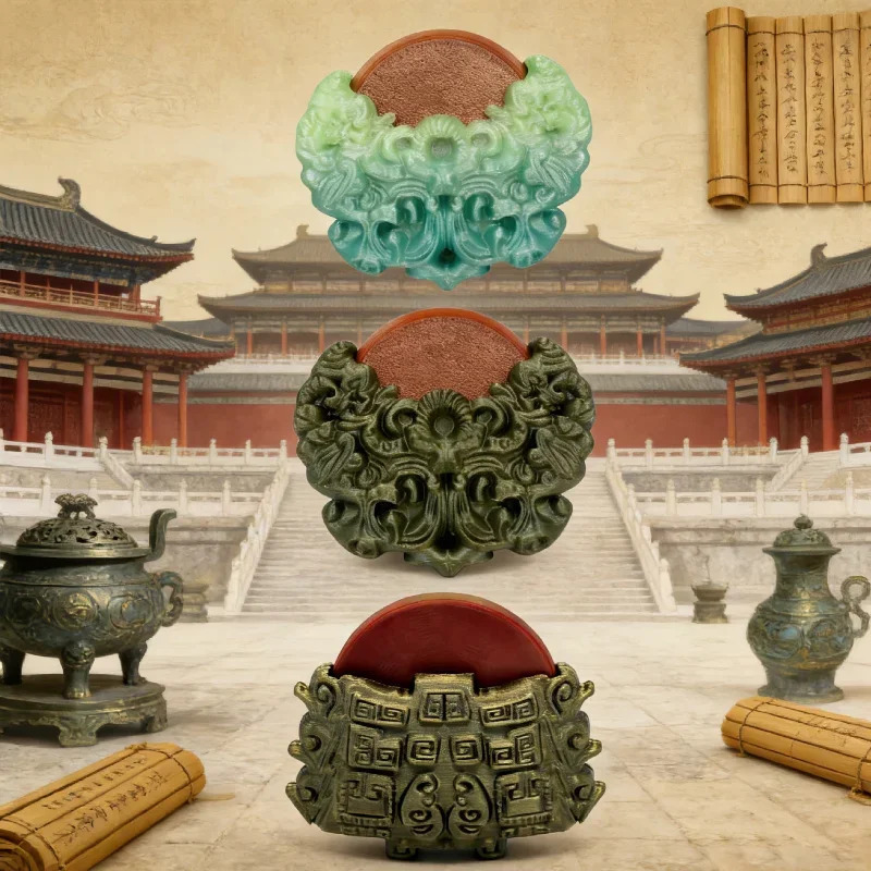 Signal qabul qiluvchisi bilan 3D bosilgan vaqt sayohati qurilmasi nusxasi Kelajakga qaytish nefrit naqshli Louis Koo versiyasi Creative Decor