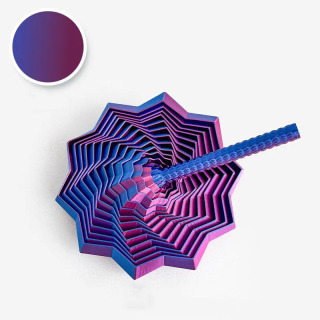 3D bosilgan stressga qarshi sensorli yulduz modeli: Vizual illyuziya olti burchakli girdobli spiral bezakli stressni bartaraf etish oʻyini