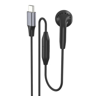 Наушники на одно ухо с микрофоном для громкой связи, провод 3,5 мм/USB C