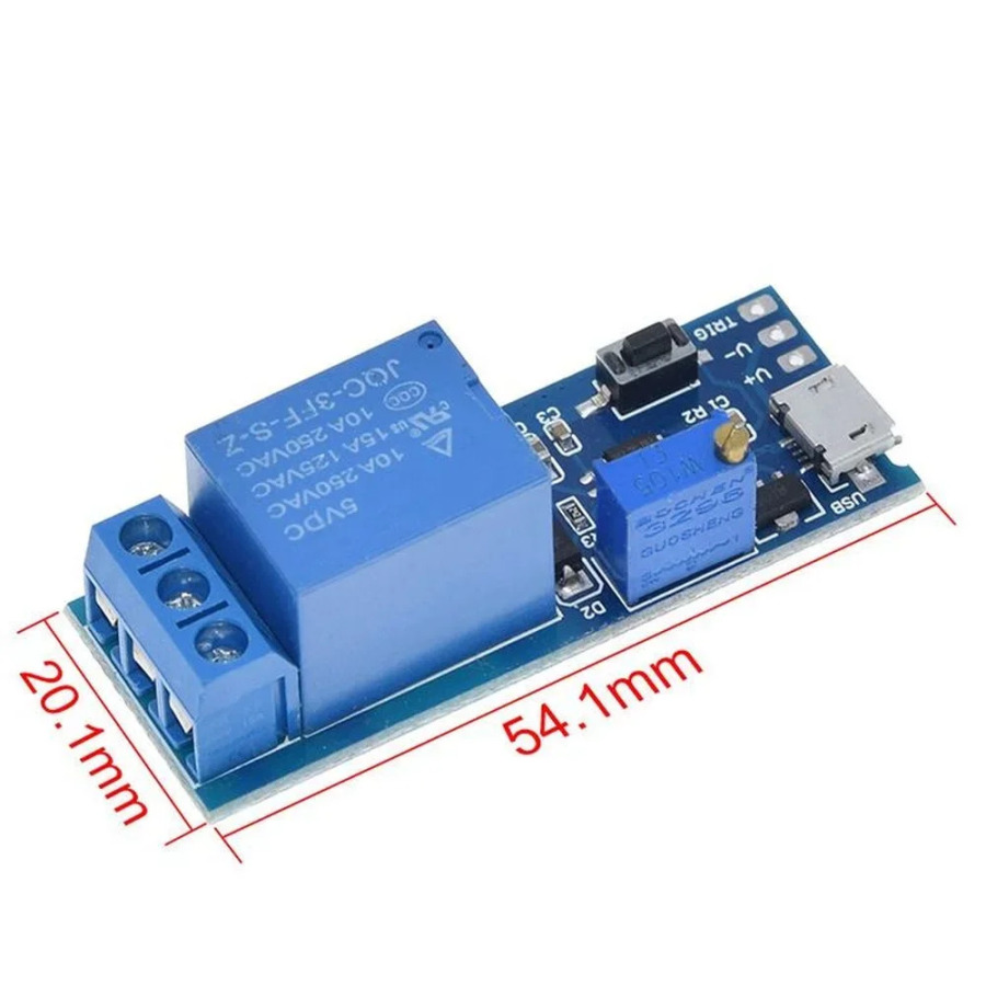 Умная электроника 5 В-30 В Micro USB, регулируемое реле задержки, таймер, модуль управления, переключатель задержки триггера