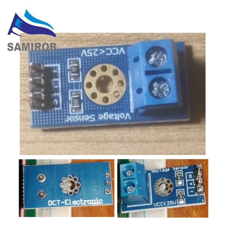 SAMIROB Smart Electronics DC 0-25V стандартный модуль датчика напряжения тестовые электронные кирпичи умный робот для комплекта «сделай сам»