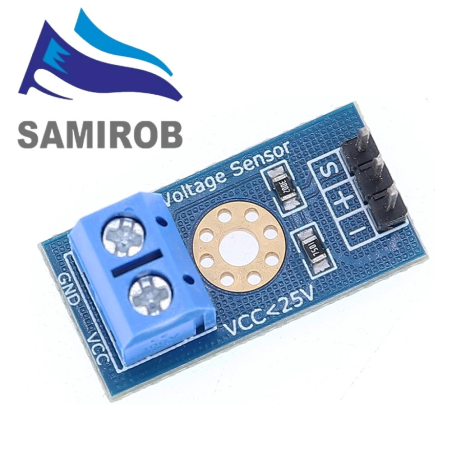 SAMIROB Smart Electronics DC 0-25V стандартный модуль датчика напряжения тестовые электронные кирпичи умный робот для комплекта «сделай сам»