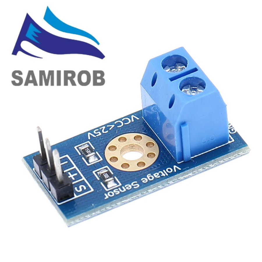 SAMIROB Smart Electronics DC 0-25V стандартный модуль датчика напряжения тестовые электронные кирпичи умный робот для комплекта «сделай сам»
