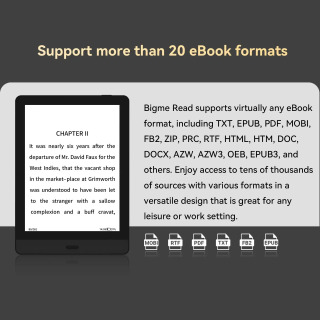 Bigme Read 6 dyuymli elektron kitob oʻquvchi elektron oʻquvchi portativ elektron kitob oʻquvchi ochiq Android tizimini qoʻllab-quvvatlash Google Play va Kindle ilovasi