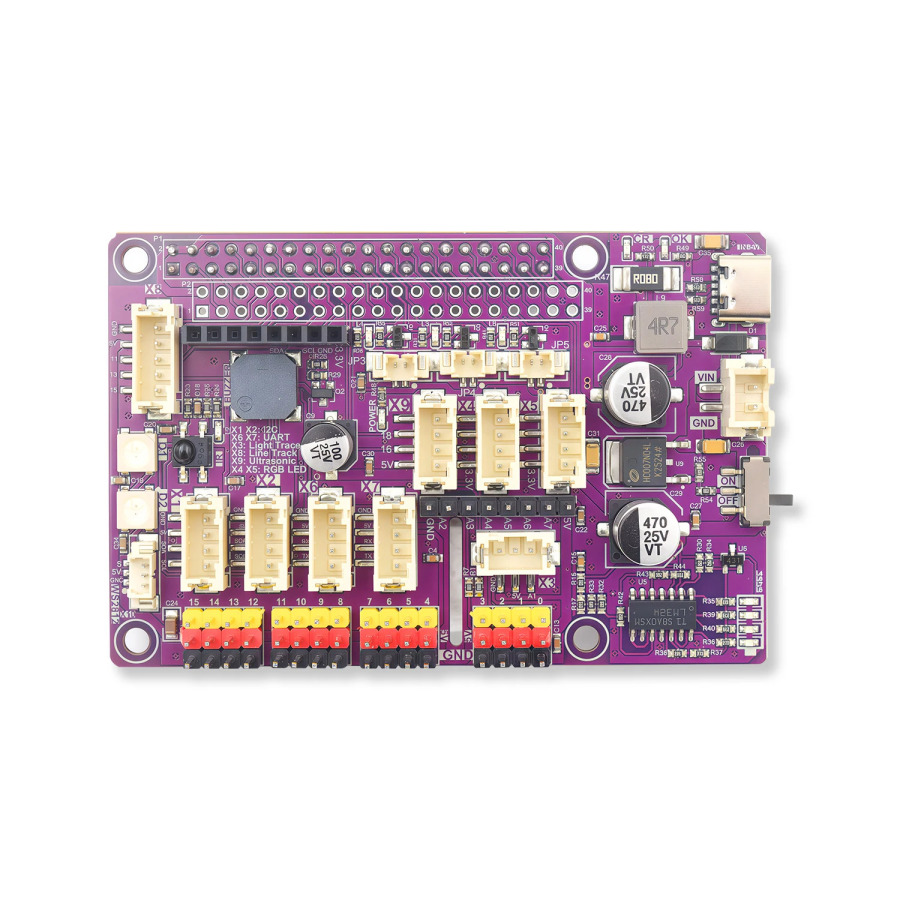 Робот Adeept HAT для Raspberry Pi, плата расширения для Raspberry Pi 5/4B/3B/3B +, драйвер умного робота-автомобиля с руководством в формате PDF