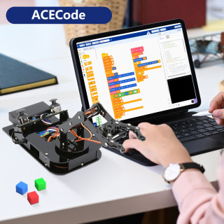 Комплект механической руки робота ACEBOTT ESP32 для Arduino DIY настольный образовательный робот-манипулятор для Arduino