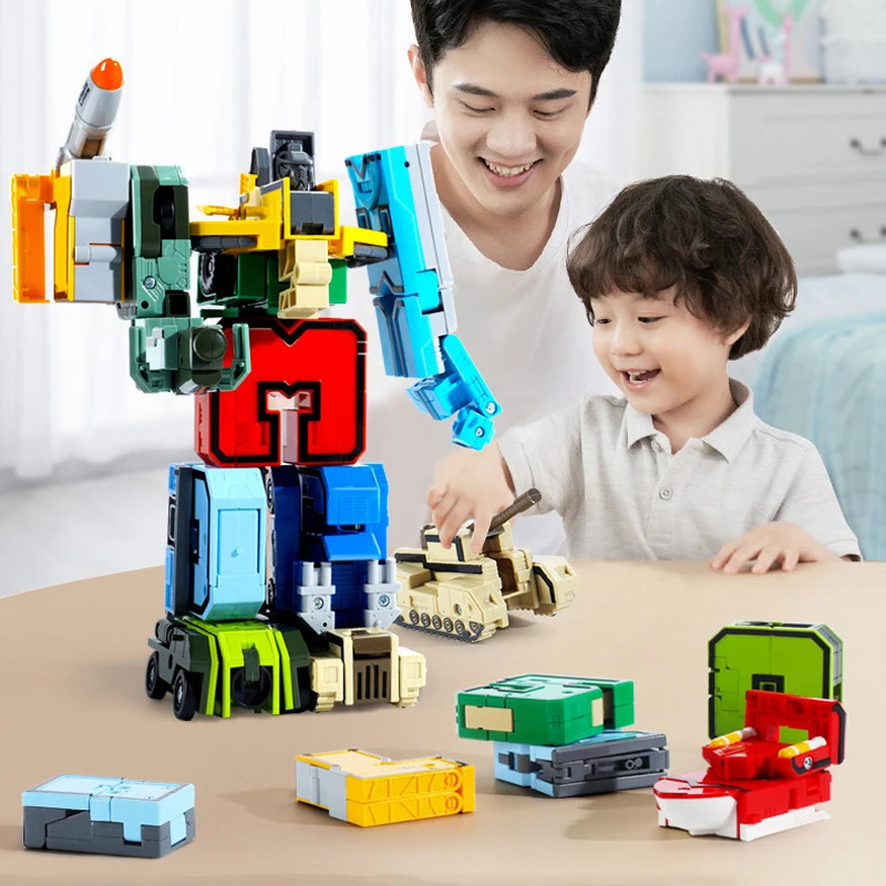 Assambleyani oʻzgartiruvchi robotlar harakat figurasi Avtomobil modeli Deformatsiya raqamlari harflar alifbosi matematika taʻlimiy bolalar oʻyinchoqlari