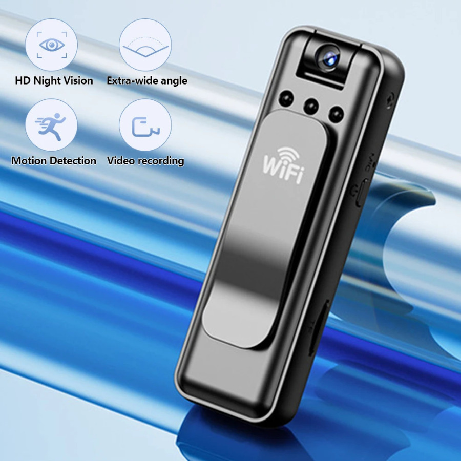 Simsiz mini Wi-Fi kuzatuv kamerasi, barchasi birida video ovoz yozish kamerasi, uy xavfsizligi uchun hammasi birida harakatni aniqlash kamerasi