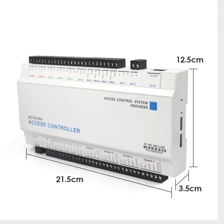1/2/4 Door Access Controller Panel Board With Software Wiegand Communication Protocol TCP/IP Access Control Panel Board