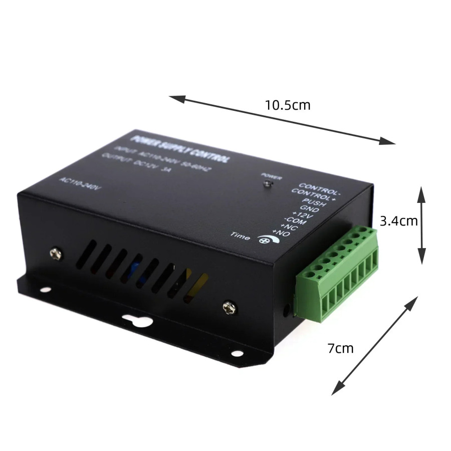 Импульсный источник питания системы контроля доступа DC12V3A AC100~240V используется для контроля доступа по отпечаткам пальцев RFID электронных замков.