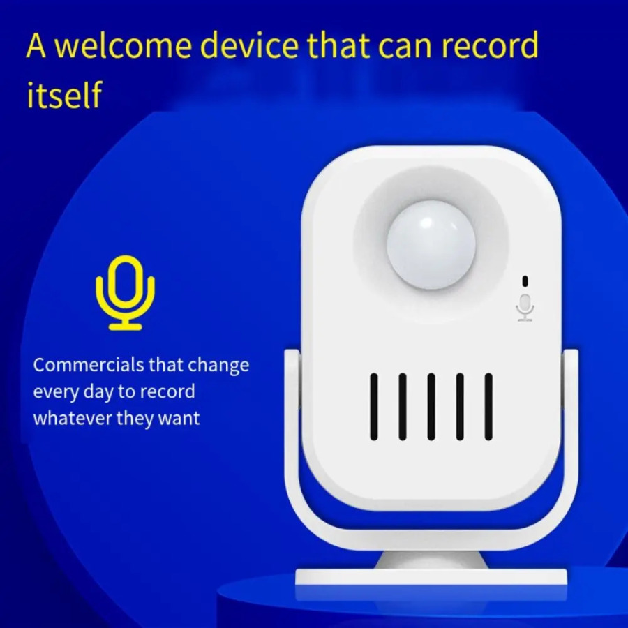 Охранная сигнализация, умный голосовой дверной звонок, противоугонный инфракрасный датчик движения, беспроводной дверной звонок, вращающийся, многоязычный