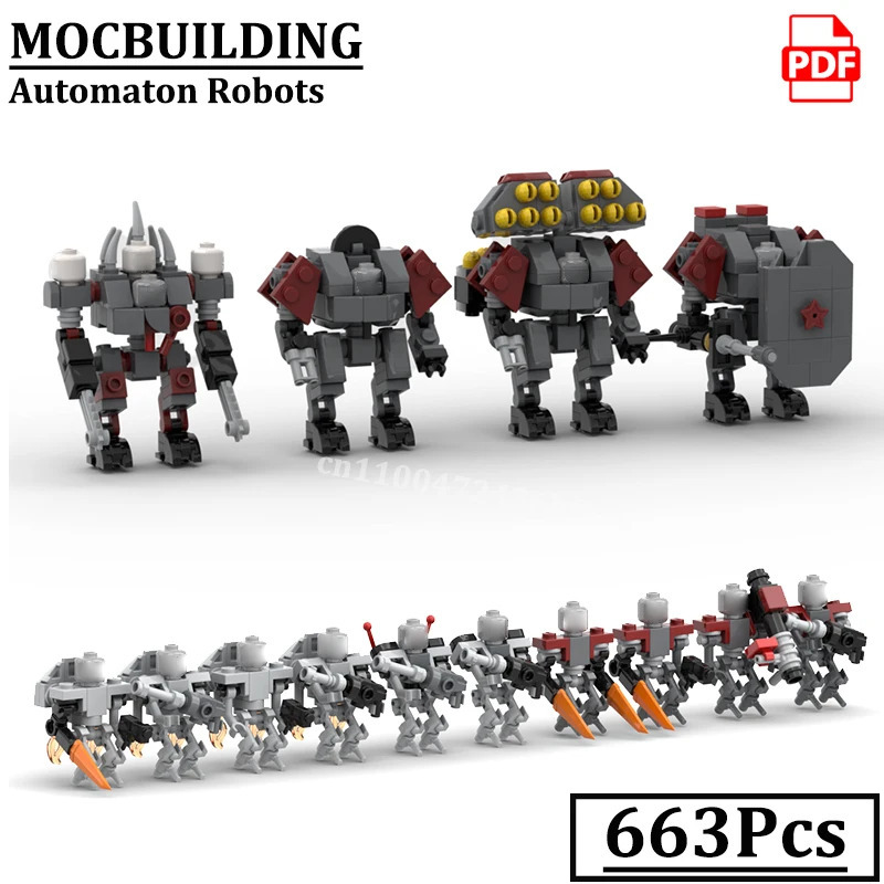 Армейская модель робота MOCBUILDING, креативные кирпичи, суперразрушитель, строительные кирпичи, игрушки, подарок