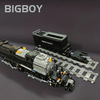 Конструктор серия городского транспорта, модель парового поезда BIGBOY, сборные игрушки, 1608 шт.