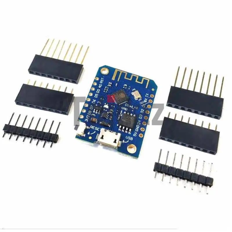 Arduino Nodemcu V2 MicroPython uchun ESP8266 CH340 CH340G 4MB asosidagi Wemos D1 Mini V3.0.0 WIFI ishlab chiqish platasi