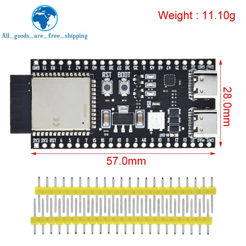 ESP32 WiFi + Bluetooth Интернет вещей двойная плата Type-C