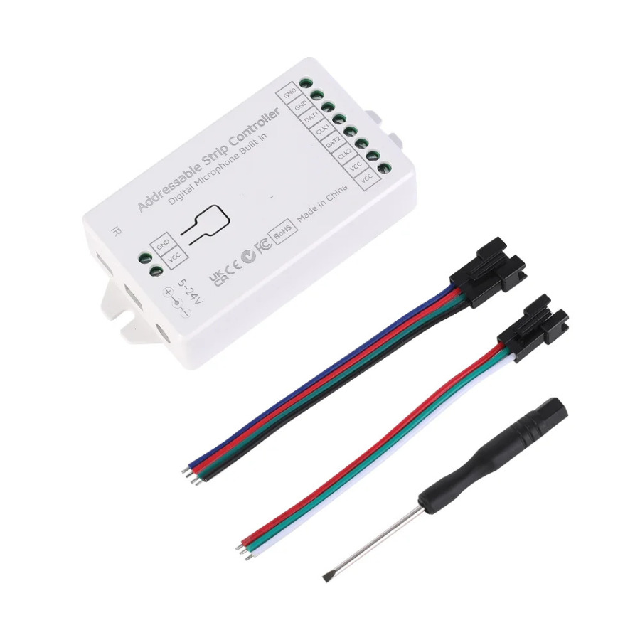 IoTorero WLED ESP32 Manzil Strip Controller 4CH 16A oʻrni oʻrnatilgan WS2811 WS2812B WS2814 WS2815 Home Assistant bilan ishlaydi