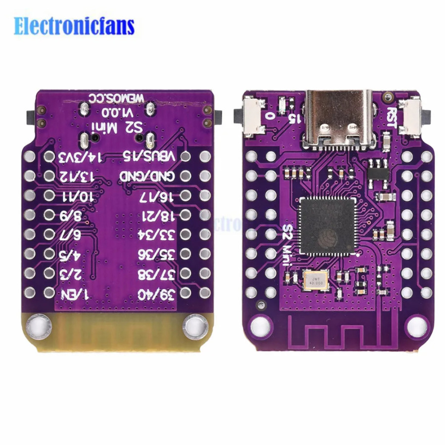 ESP32 S2 Мини WiFi IOT плата основанная на ESP32-S2FN4R2 4 Мб WIFI модуль Интернет вещей макетная плата