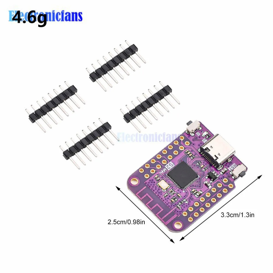 ESP32 S2 Мини WiFi IOT плата основанная на ESP32-S2FN4R2 4 Мб WIFI модуль Интернет вещей макетная плата