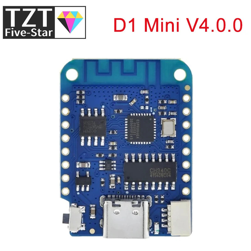 Плата GREATZT D1 Mini V4.0.0 - WEMOS WIFI для Интернета вещей на базе ESP8266 4MB, совместимая с MicroPython, Nodemcu, Arduino