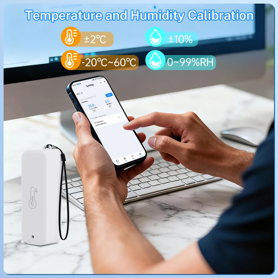 Умная метеостанция Tuya, беспроводной комнатный датчик, цифровой Wi-Fi, гигрометр температуры, несколько наружных датчиков, умная жизнь