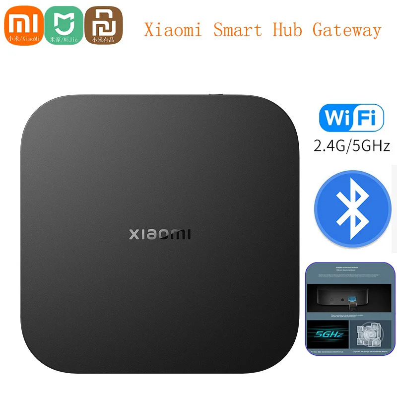 Шлюз Mijia Xiaomi Smart Hub с диагональю 2,4 ГГц, Bluetooth-датчик Wi-Fi, сетчатый шлюз для всех умных домашних устройств Mi