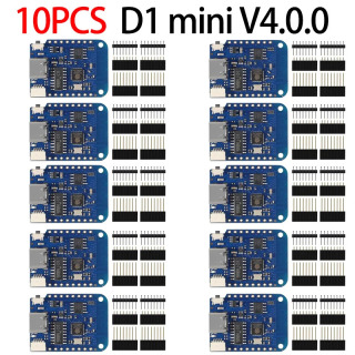 WEMOS D1 Mini V4.0.0 TYPE-C USB WIFI Плата Интернета вещей на базе ESP8266 4 МБ MicroPython Nodemcu Arduino Совместимость ЗЕЛЕНЫЙ ЖЕД