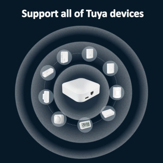 Умный шлюз Lincukoo Tuya ZigBee (проводной) с поддержкой всех устройств Tuya, совместим с Alexa и Home Assistant.