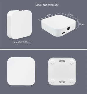 Умный шлюз Lincukoo Tuya ZigBee (проводной) с поддержкой всех устройств Tuya, совместим с Alexa и Home Assistant.
