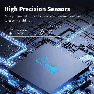 IHSENO Tuya Wi-Fi harorat namligi sensori Smart Life APP monitori Smart Home Alexa Google Home bilan ishlaydi Hub talab qilinmaydi